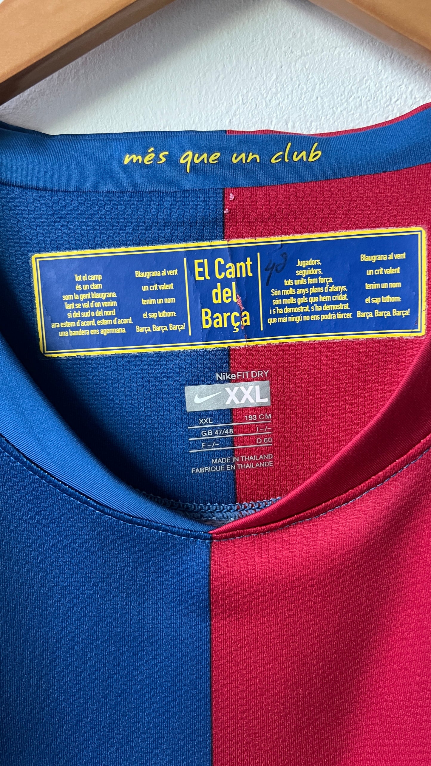 Barcelona 2008-10 Home Shirt Messi #10 (XXL)