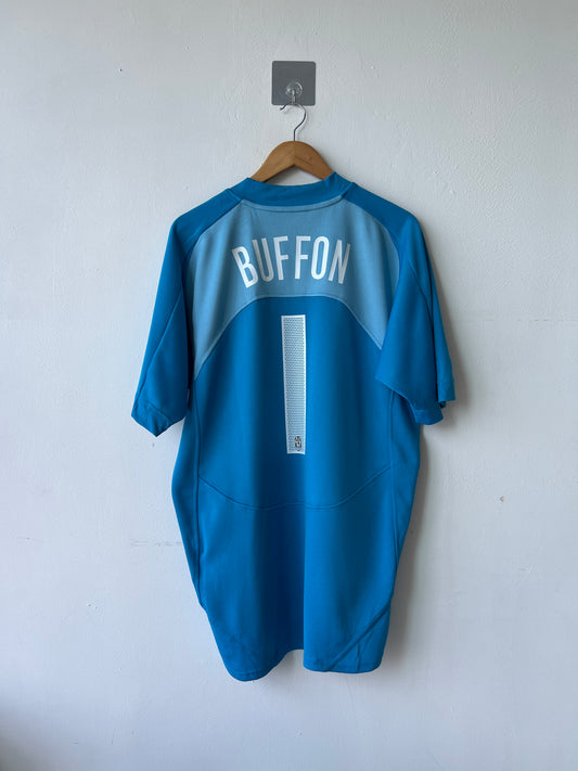 (XL) Juventus 2004-05 GK Player Issue Shirt Buffon #1