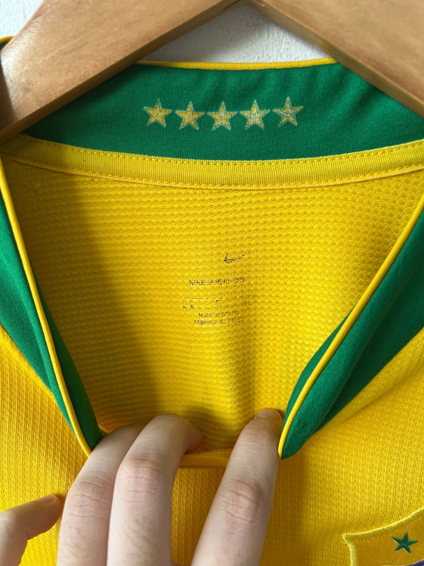(L) Brazil 2006-08 Home Long Sleeve Shirt Ronaldo #9
