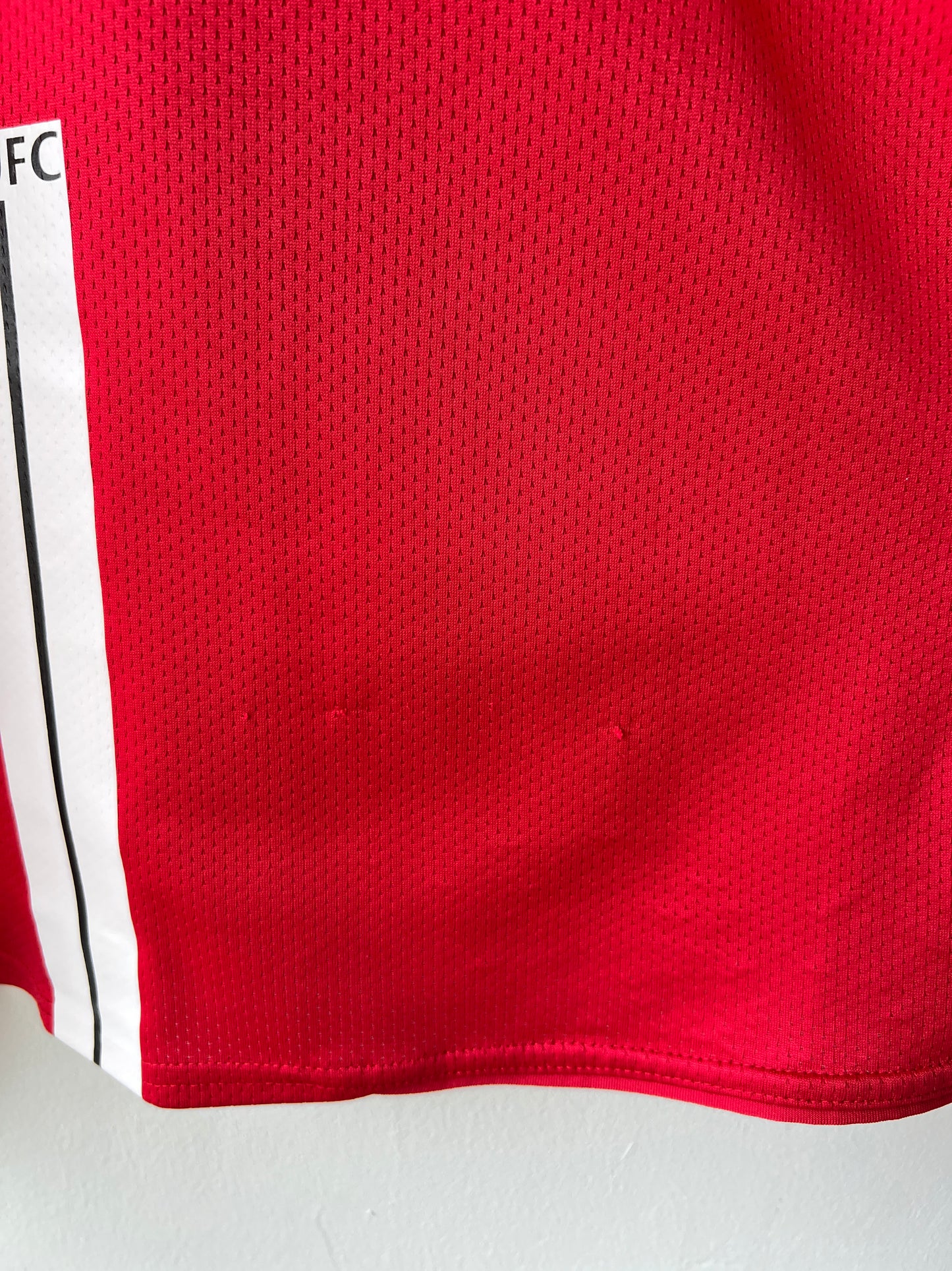 (XXL fits XL) Manchester United 2007-09 Home Shirt Vidic #15