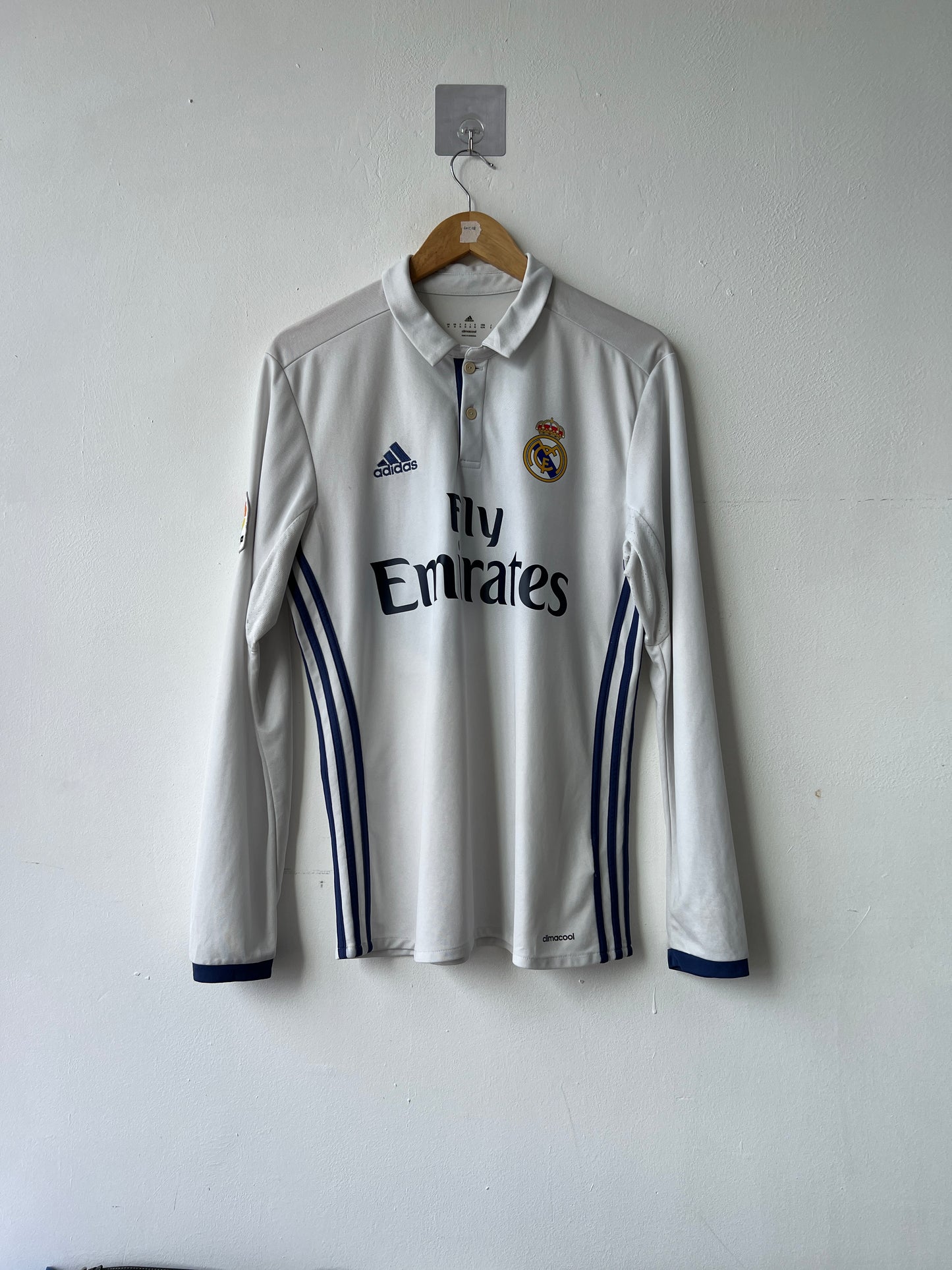 (M) Real Madrid 2016-17 Home Long Sleeve Shirt Ronaldo #7