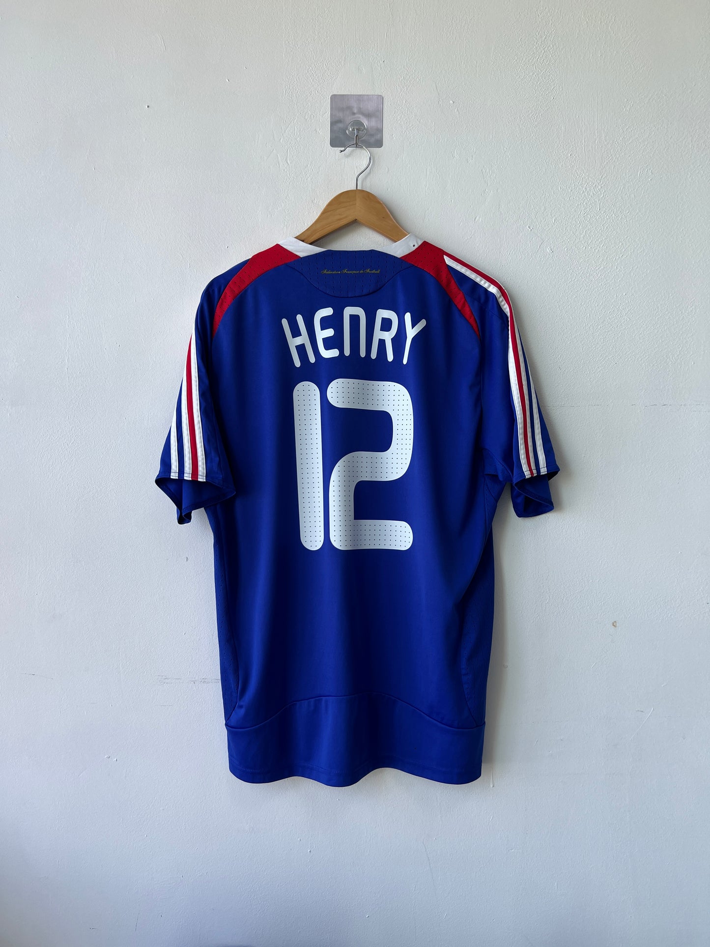 (L) France 2007-08 Home Shirt Henry #12
