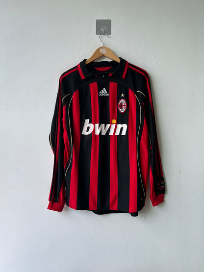 (M) AC Milan 2006-07 Home Long Sleeve Shirt Kaka #22