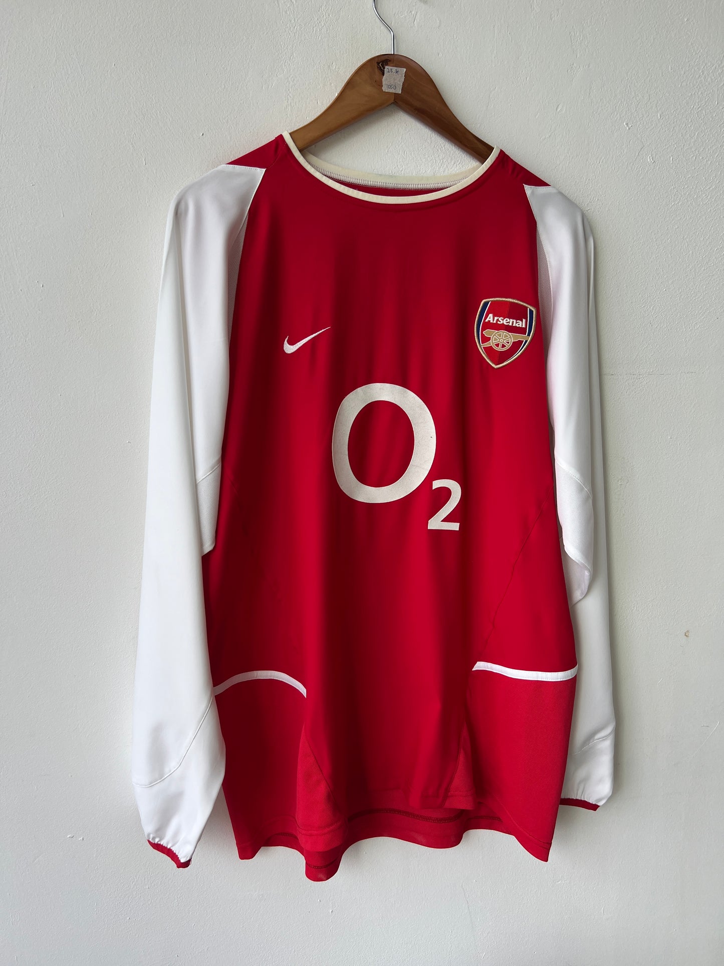 (L) Arsenal 2002-04 Home Long Sleeve Shirt Henry #14
