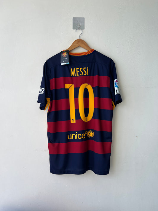 (L) Barcelona 2015-16 Home Shirt Messi #10 (NEW)