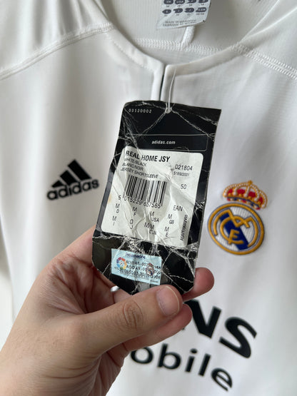 (M fits L) Real Madrid 2003-04 Home Shirt Raul #7 (NEW)