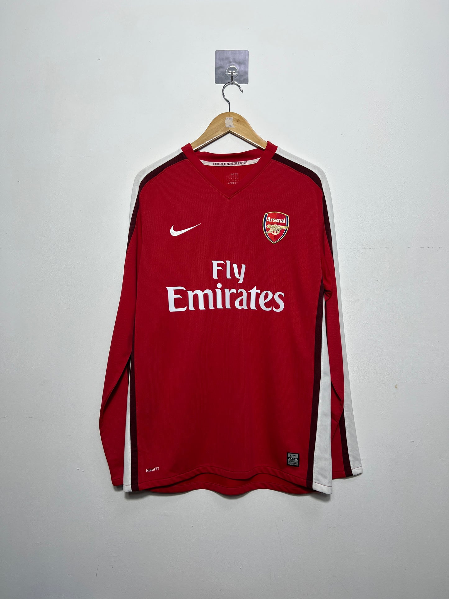 (L) Arsenal 2008-10 Home Long Sleeve Shirt Fabregas #4