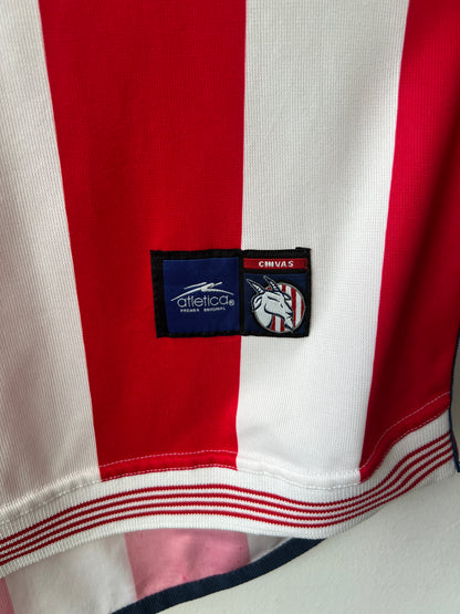 (L fits XL) Chivas Guadalajara 2000-01 Home Shirt