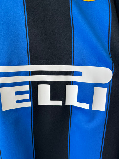 (M) Inter Milan 2003-04 Home Long Sleeve Shirt Recoba #20