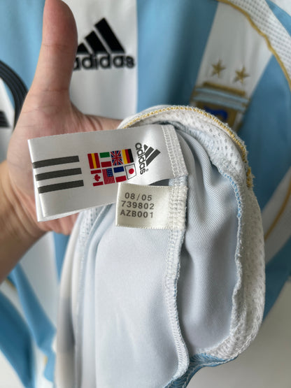 (XL) Argentina 2005-07 Home Shirt Messi #19