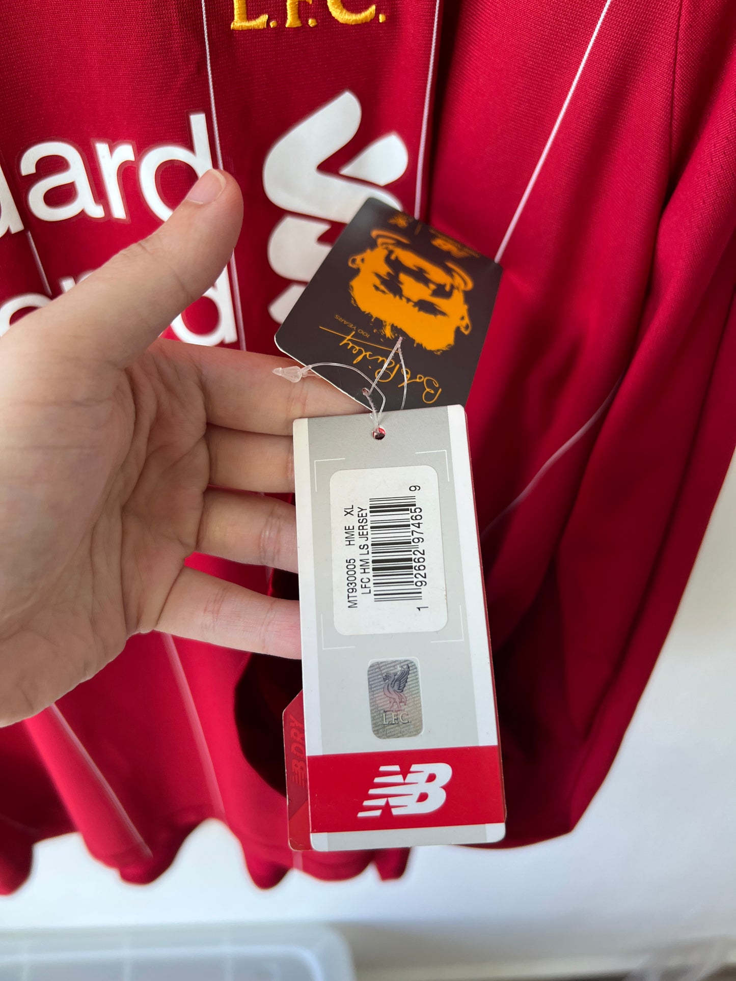 Liverpool 2019-20 Home Long Sleeve Shirt M. Salah #11 (NEW) (XL)