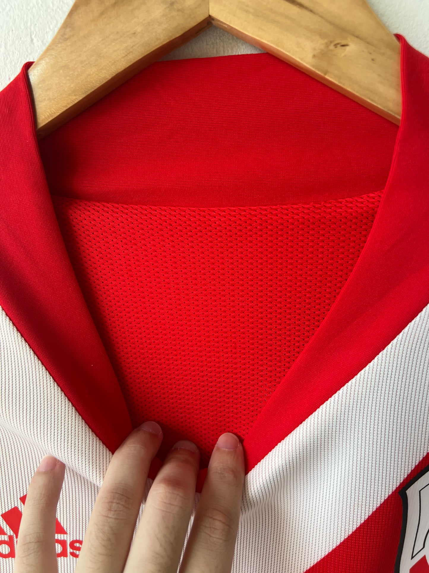 (XL) River Plate 2002-04 Home Player Version Shirt