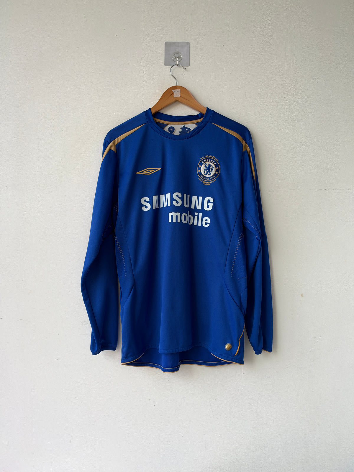 (L) Chelsea 2005-06 Home Long Sleeve Shirt Drogba #15