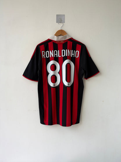 (M) AC Milan 2009-10 Home Shirt Ronaldinho #80