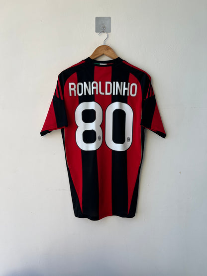 (M) AC Milan 2010-11 Home Shirt Ronaldinho #80