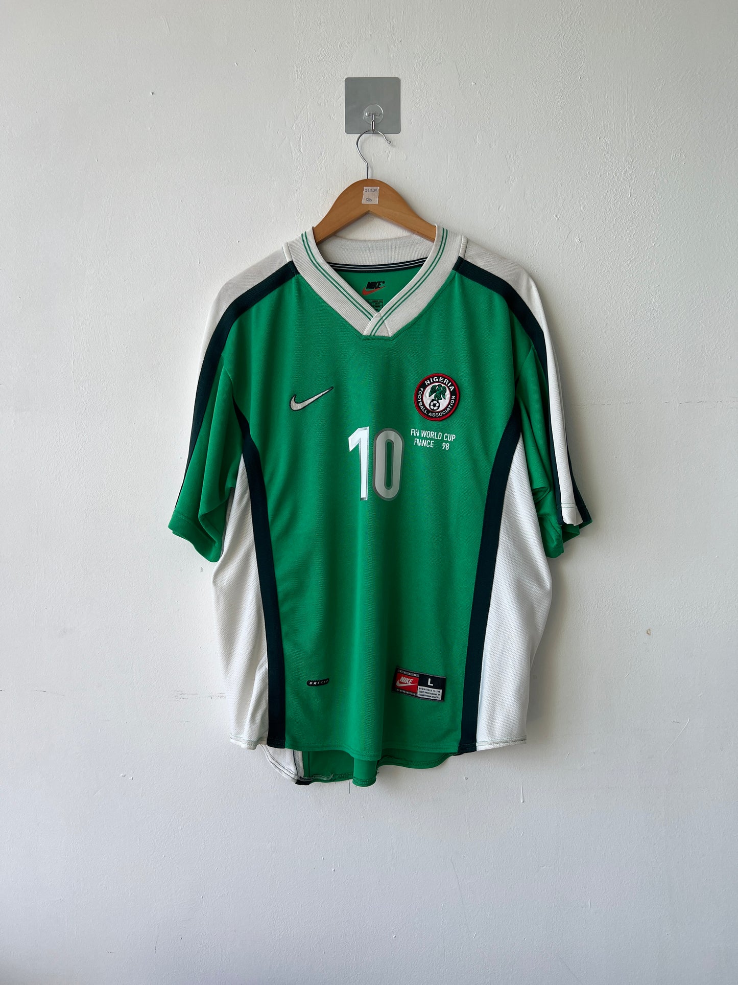 (L) Nigeria 1998-00 Home Shirt Okocha #10