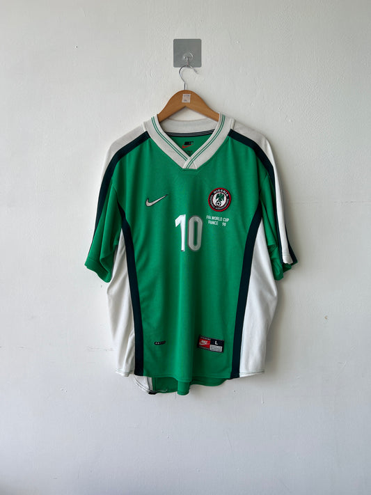 (L) Nigeria 1998-00 Home Shirt Okocha #10