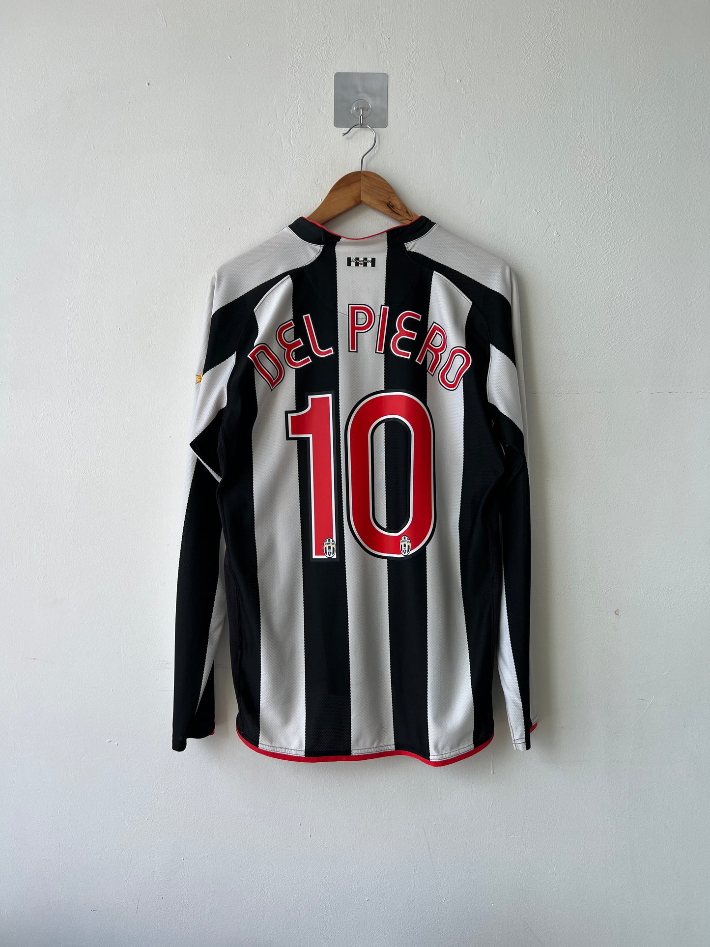 (L) Juventus 2007-08 Home Long Sleeve Shirt Del Piero #10