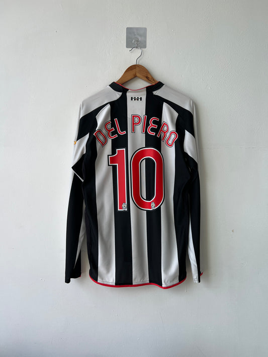 (L) Juventus 2007-08 Home Long Sleeve Shirt Del Piero #10