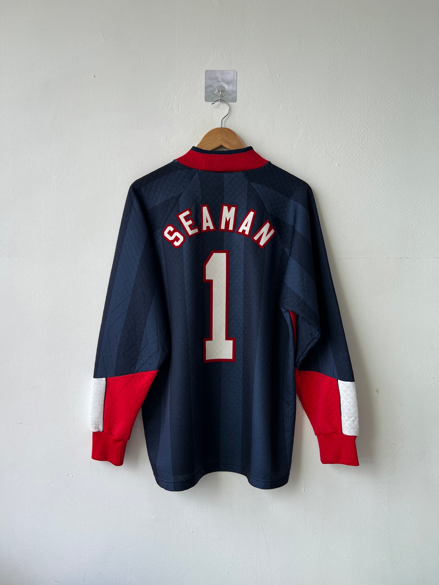 (M fits L) England 1998-99 GK Shirt Seaman #1