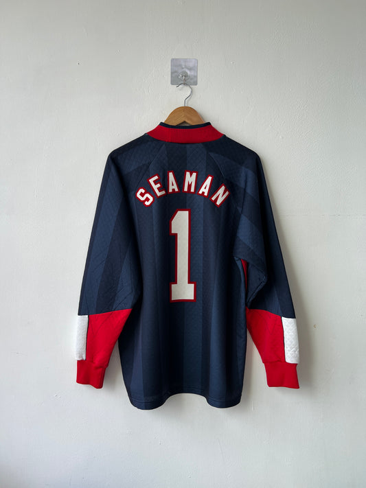 (M fits L) England 1998-99 GK Shirt Seaman #1