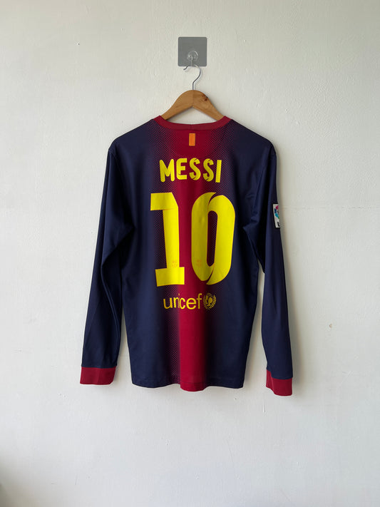 (M) Barcelona 2012-13 Home Long Sleeve Shirt Messi #10