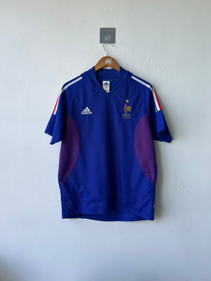 (S fits M) France 2002-04 Home Shirt Zidane #10