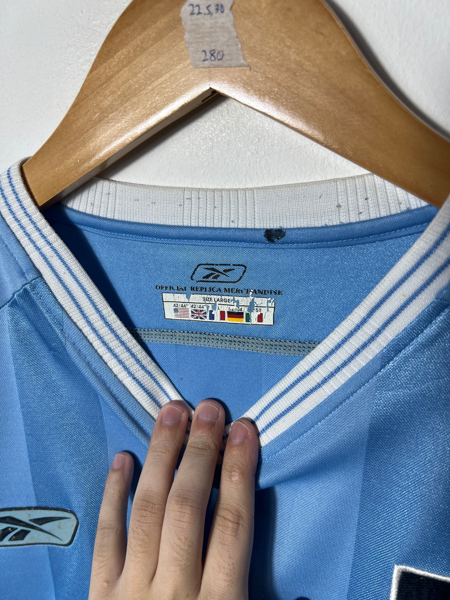 (L) Manchester City 2003-04 Home Shirt Anelka #39