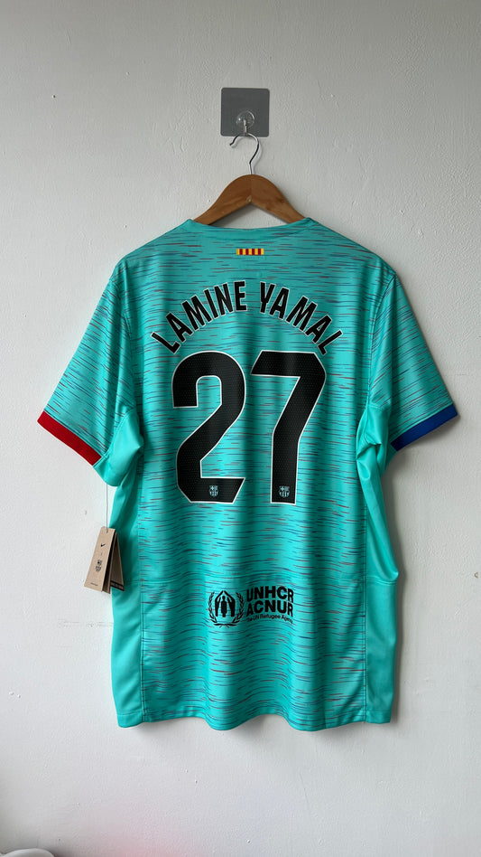 Barcelona 2023-24 Third Shirt Lamine Yamal #27 (Brand New) (XL)
