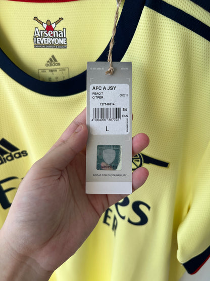 (L) Arsenal 2021-22 Away Shirt Saka #7 (NEW)