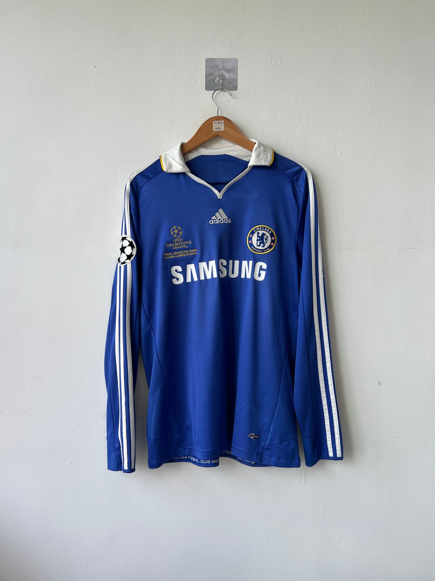 (M) Chelsea 2008-09 Home Long Sleeve Shirt Ballack #13