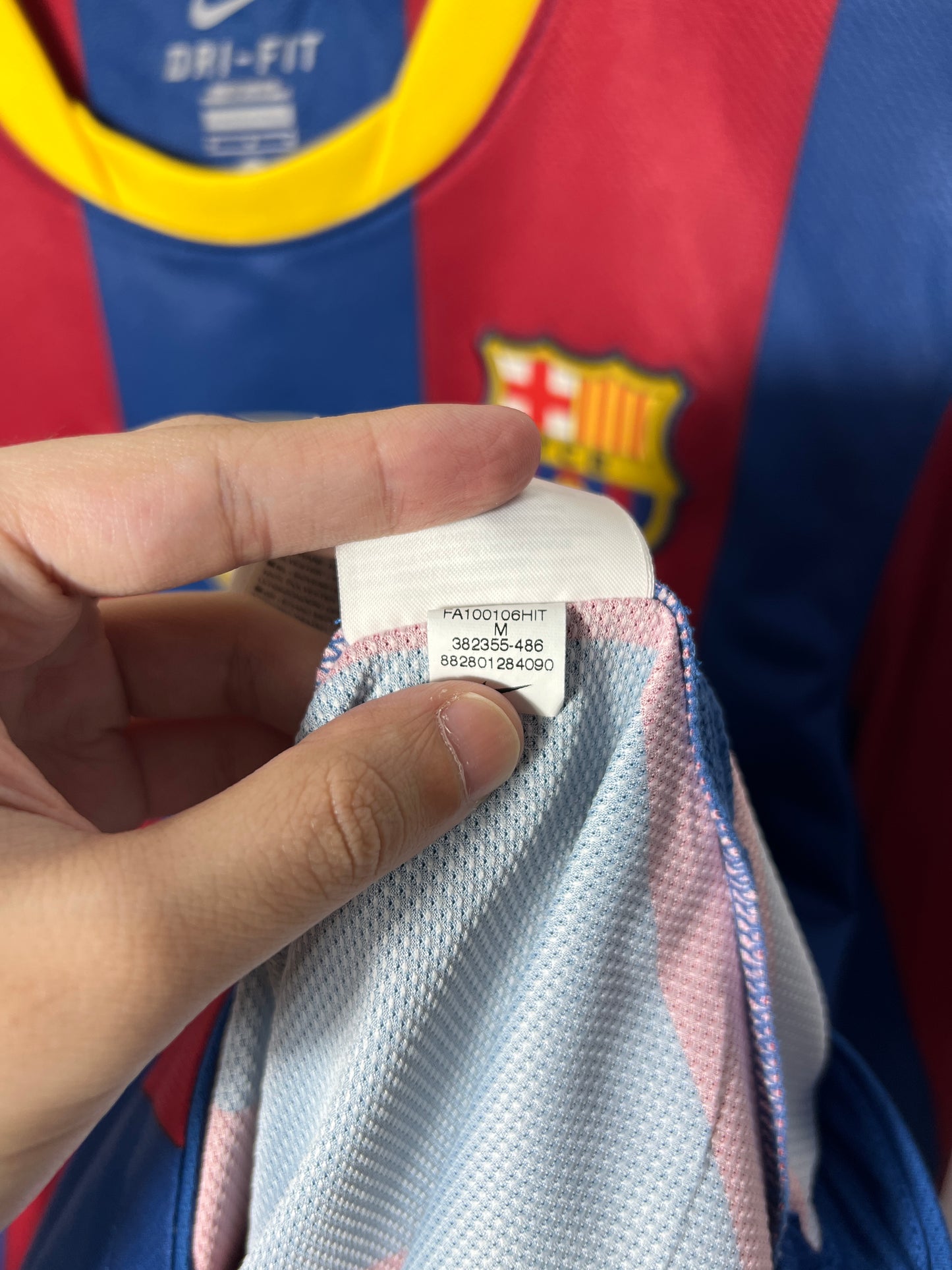 (M) Barcelona 2010-11 Home Long Sleeve Shirt Messi #10