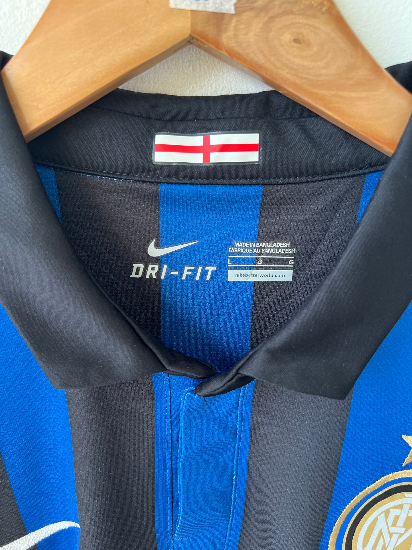 (L) Inter Milan 2011-12 Home Shirt J. Zanetti #4