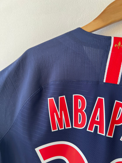 (L fits M) PSG 2018-19 Home Player Version Shirt Mbappe #29