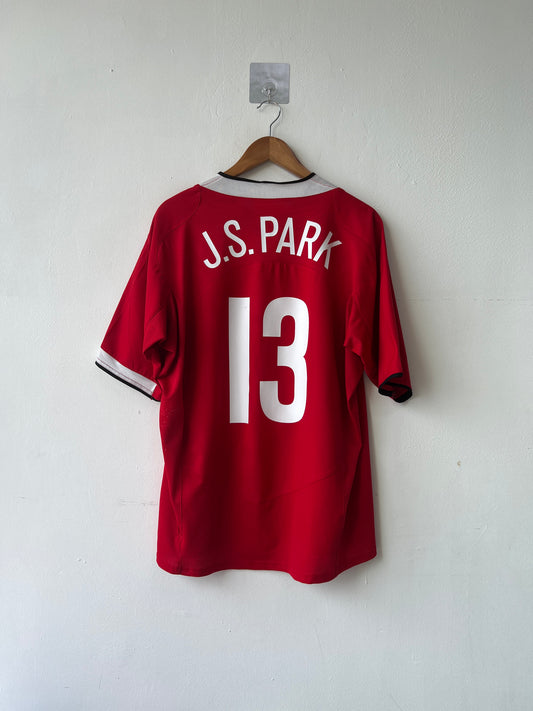 (XL) Manchester United 2004-06 Home Shirt J. S. Park #13