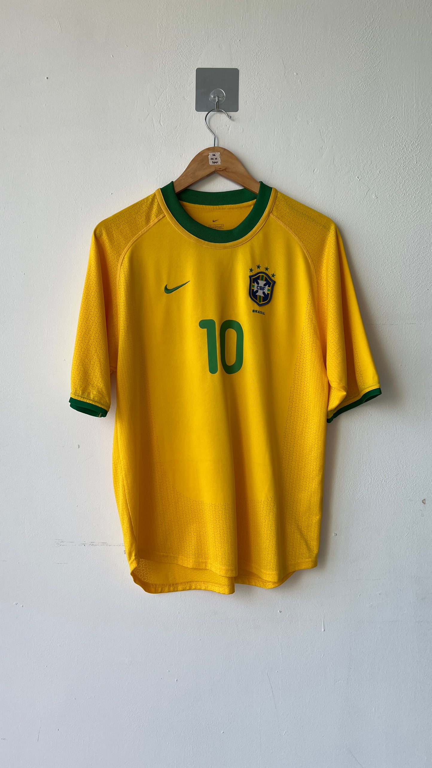 Brazil 2000 Home Shirt Ronaldinho #10 (S)