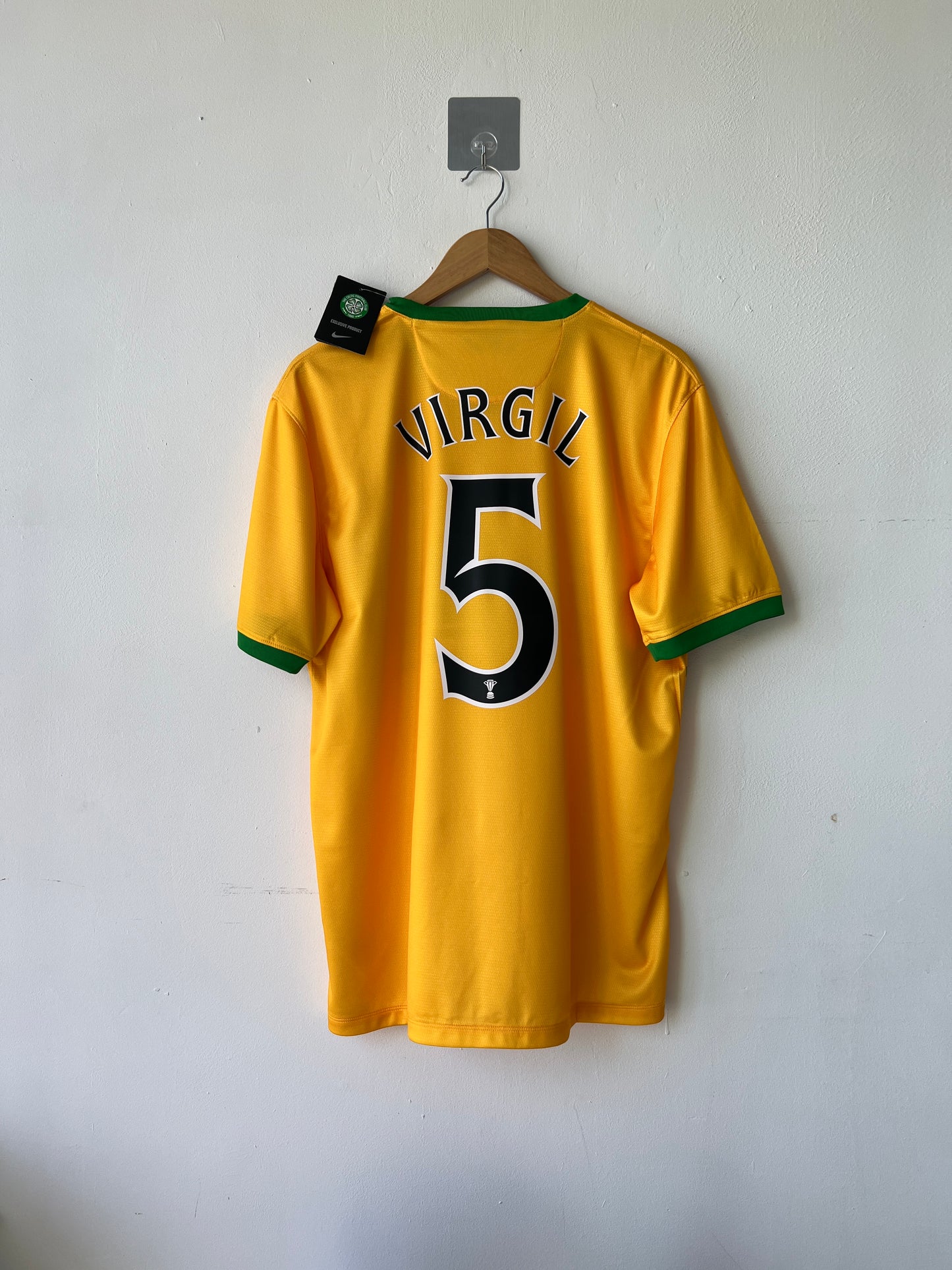 (L) Celtic 2013-14 Away Shirt Virgil #5 (NEW)