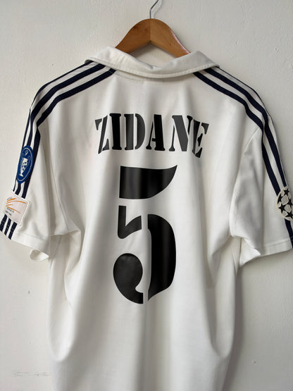 (M) Real Madrid 2002-03 CL Home Shirt Zidane #5