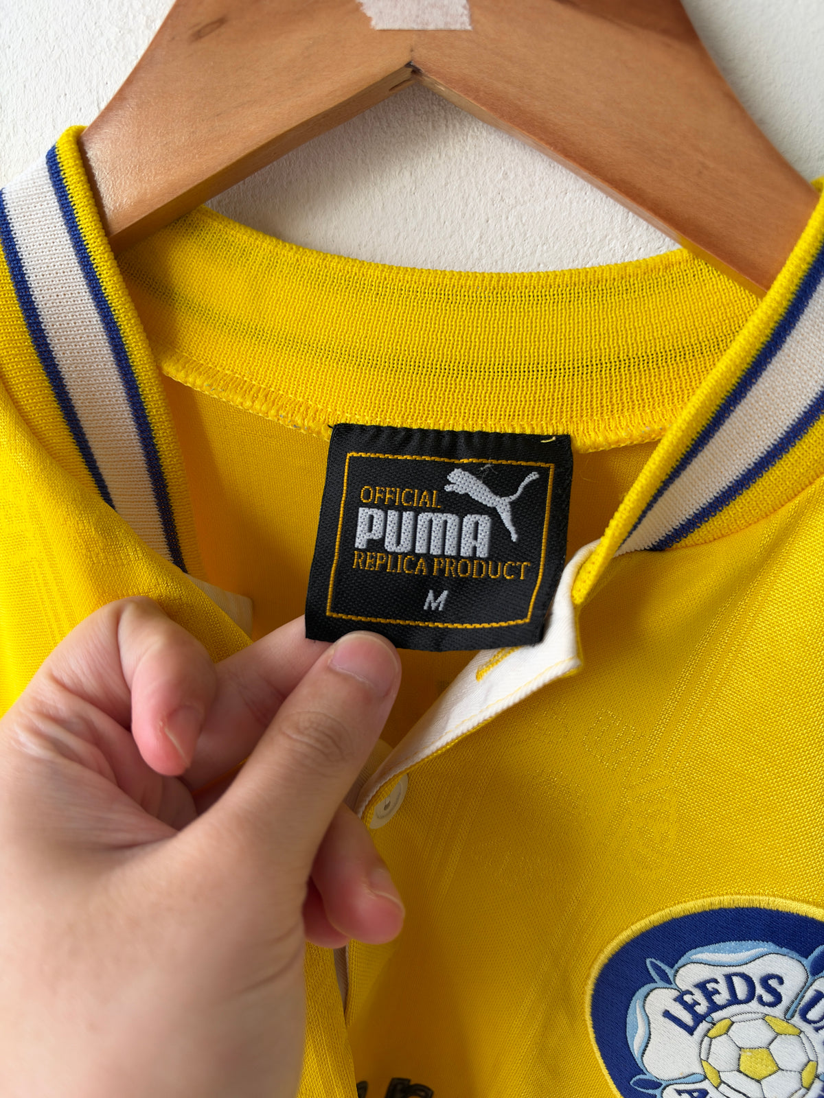 (M fits L) Leeds United 1998-99 Third Shirt Rush #9