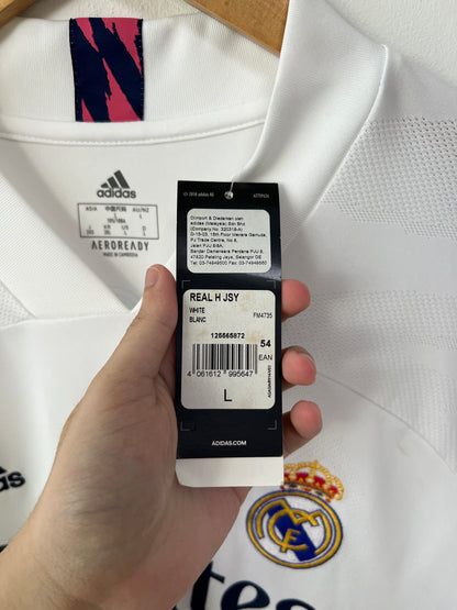 (L) Real Madrid 2020-21 Home Shirt Kroos #8 (NEW)