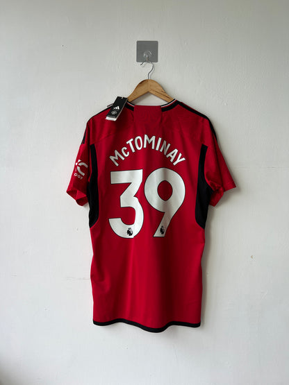 (L) Manchester United 2023-24 Home Shirt McTominay #39 (NEW)