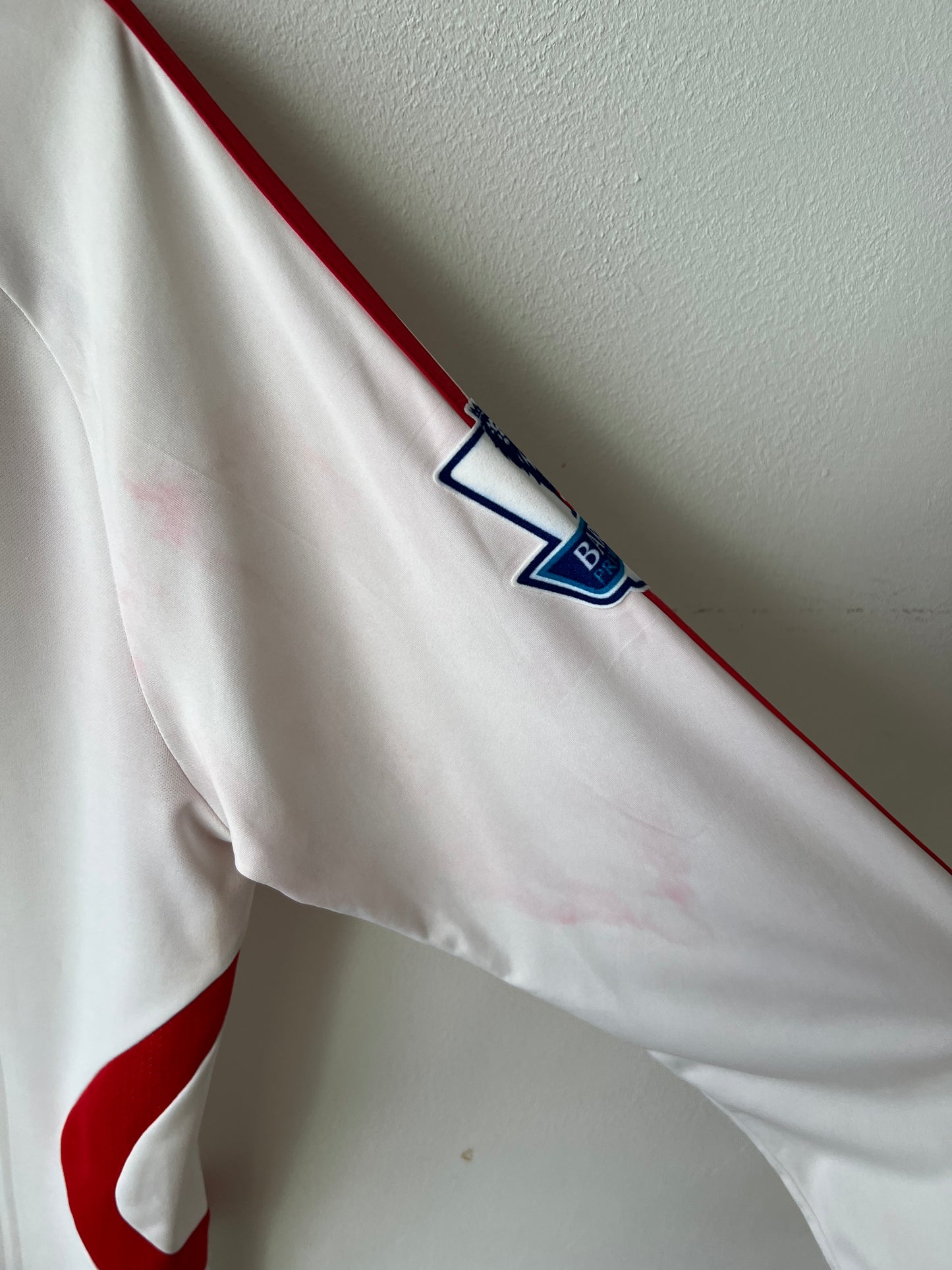 (M fits L) Liverpool 2007-08 Away Long Sleeve Shirt Alonso #14