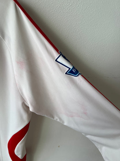 (M fits L) Liverpool 2007-08 Away Long Sleeve Shirt Alonso #14