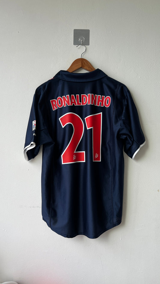PSG 2001-02 Home Shirt Ronaldinho #21 (M)