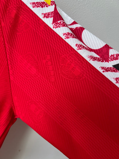 (L) Belgium 1994-96 Home Long Sleeve Shirt