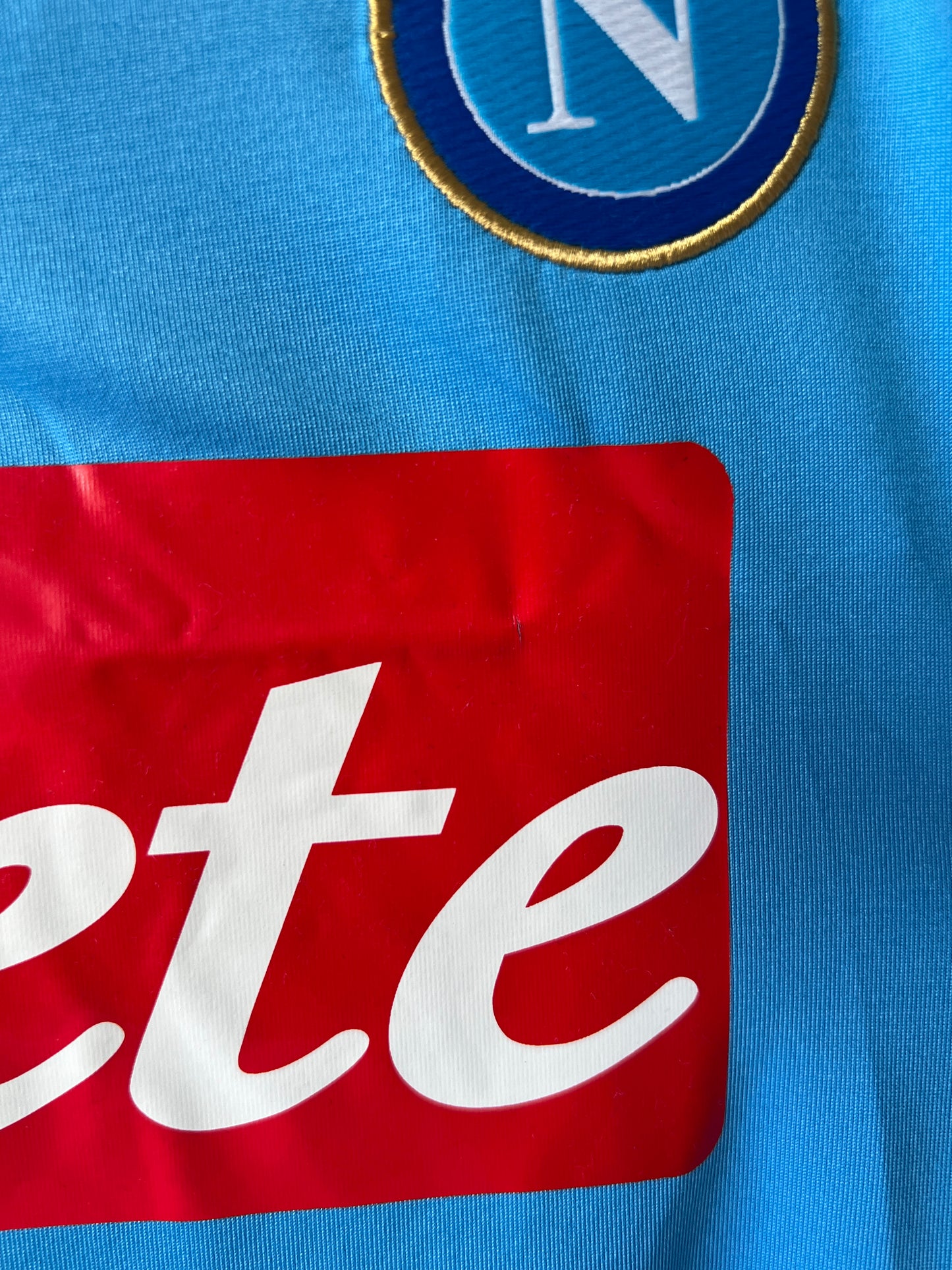 (XL fits M) Napoli 2011-12 CL Home Shirt Cavani #7 (NEW)