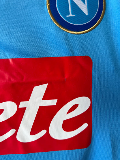 (XL fits M) Napoli 2011-12 CL Home Shirt Cavani #7 (NEW)