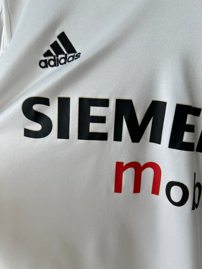 (L) Real Madrid 2004-05 Home Long Sleeve Shirt Beckham #23