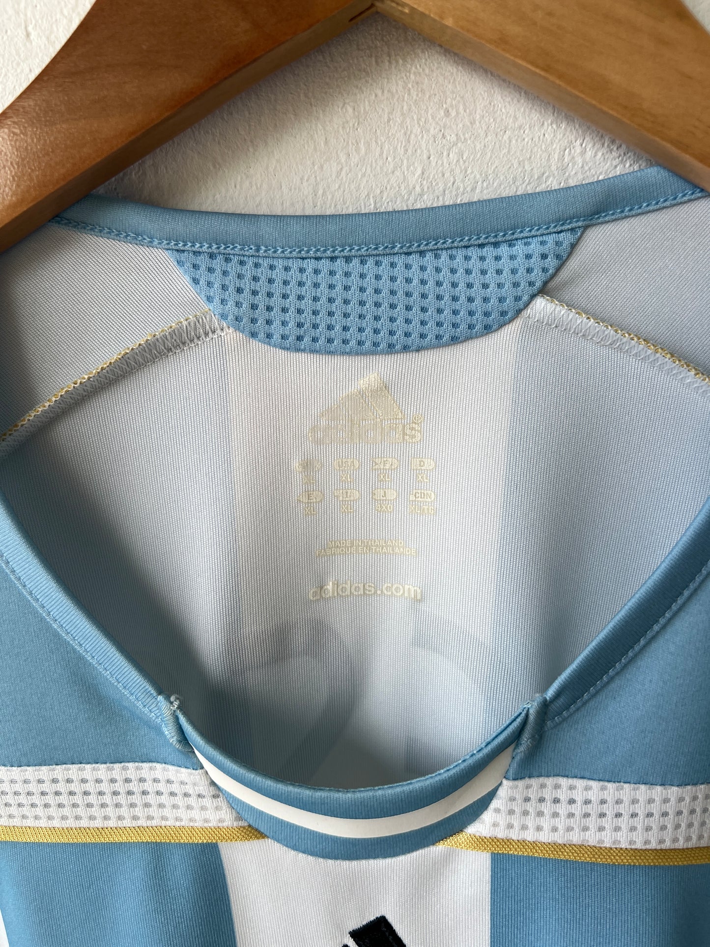 (XL) Argentina 2005-07 Home Shirt Messi #19