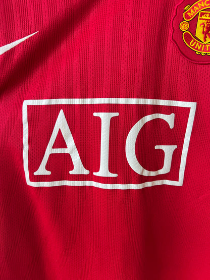 (XL) Manchester United 2007-09 Home Shirt Ronaldo #7
